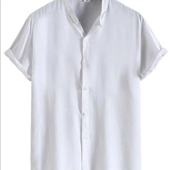 Casual Men’s Solid Button Through Shirt